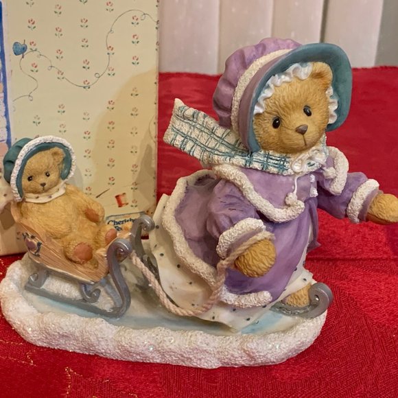 Cherished Teddies - Gretchen - Winter Brings A Season of Joy - Sleigh Riding - Picture 2 of 8